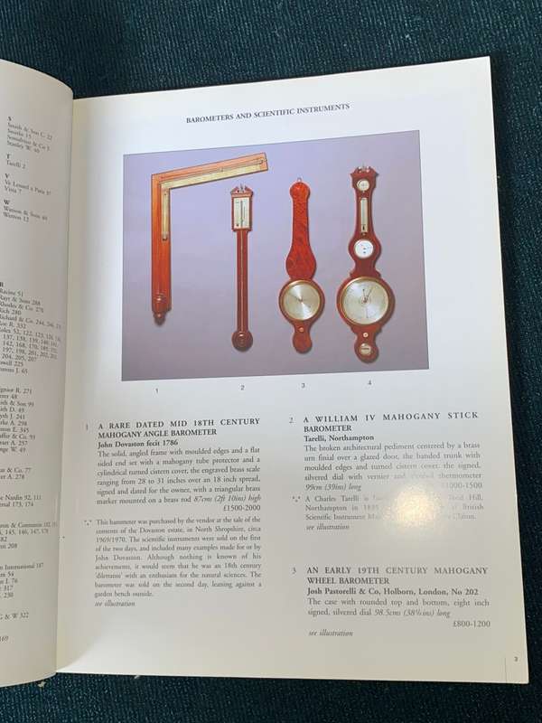 PHILLIPS CLOCKS AND WATCHES AUCTION CATALOGUE LONDON MARCH 2001