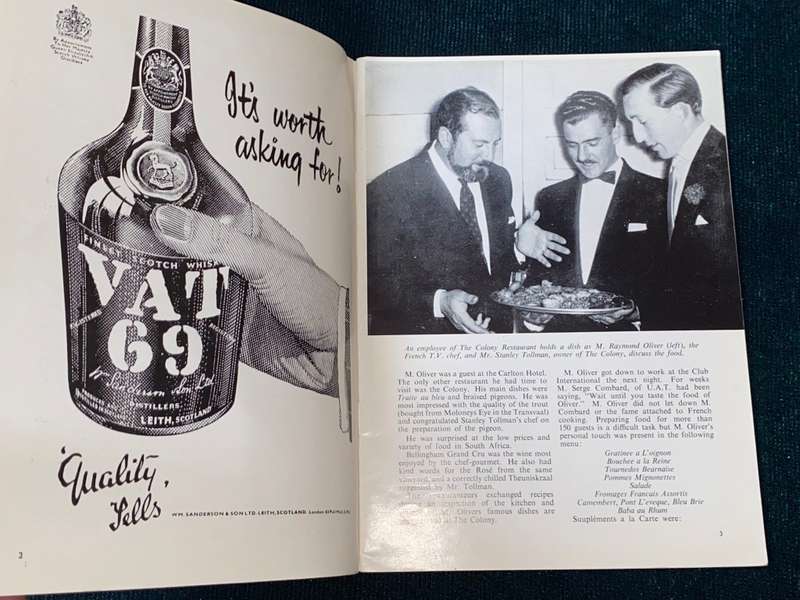 THE SOUTH AFRICAN GOURMET  QUARTERLY JAN-MARCH 1958