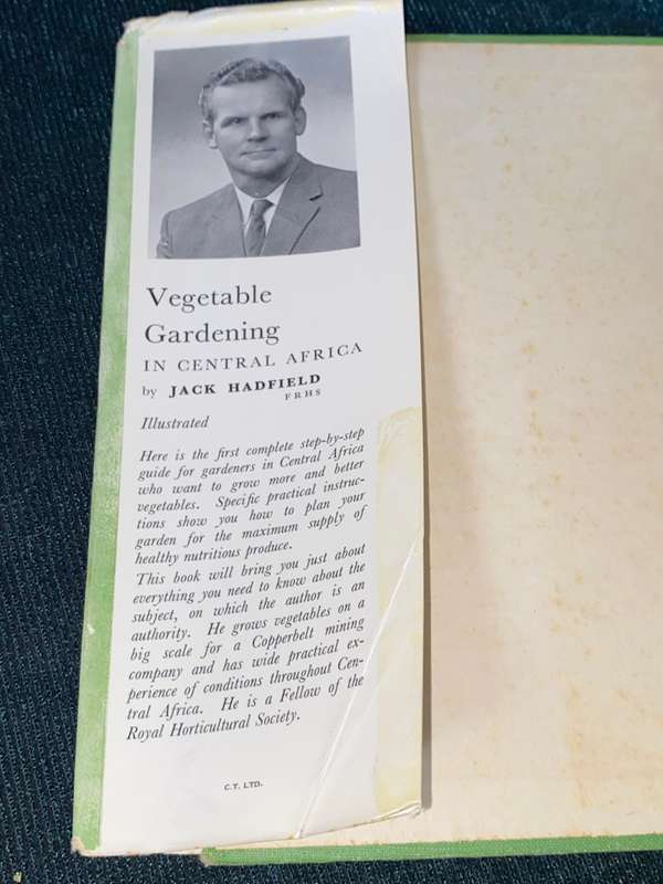 VEGETABLE GARDENING IN CENTRAL AFRICA BY JACK HADFIELD