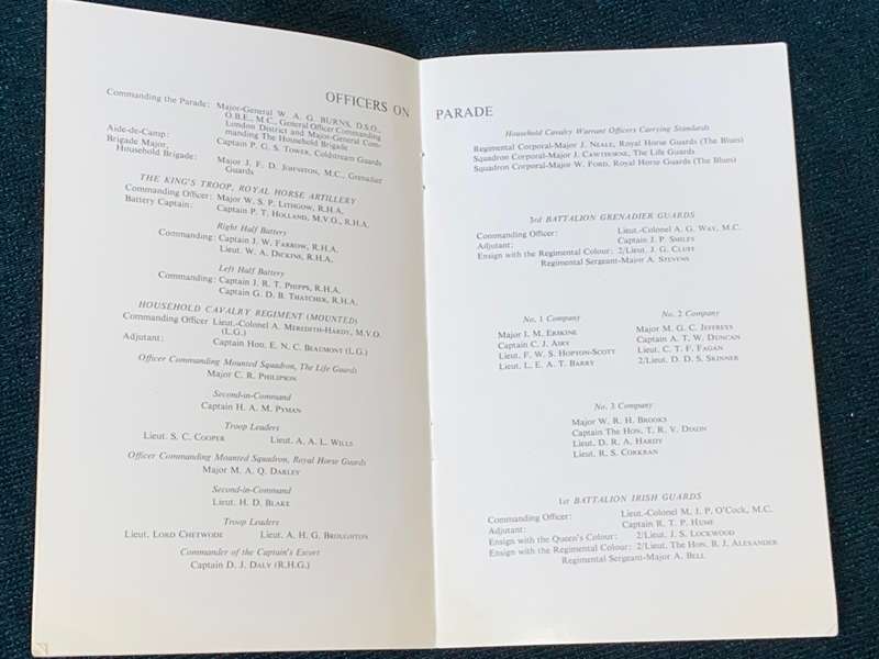 REVIEW OF HOUSEHOLD TROOPS BY THE PRESIDENT OF THE FRENCH REPUBLIC ON HORSE GUARDS PARADE 1960