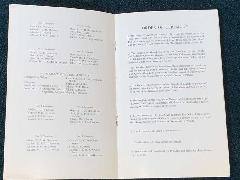 REVIEW OF HOUSEHOLD TROOPS BY THE PRESIDENT OF THE FRENCH REPUBLIC ON HORSE GUARDS PARADE 1960