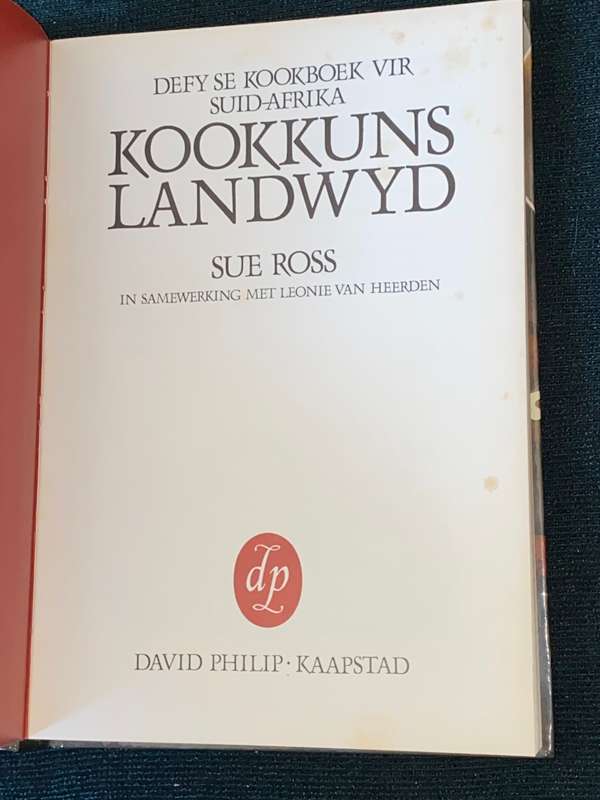 DEFY SE KOOKBOEK VIR SUID-AFRIKA KOOKKUNS LANDWYD