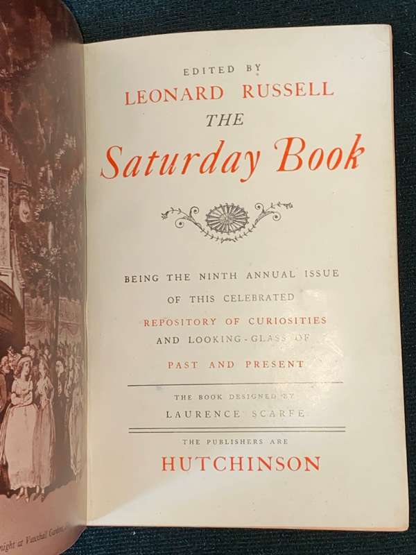 THE SATURDAY BOOK NINTH YEAR