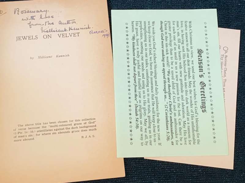 JEWELS OF VELVET BY MILLICENT KENNISH SIGNED