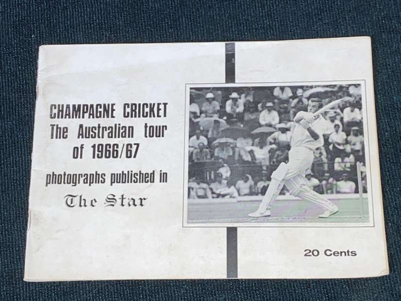 CHAMPAGNE CRICKET THE AUSTRALIAN TOUR OF 1966/1967 PHOTOGRAPHS PUBLISHED IN THE STAR