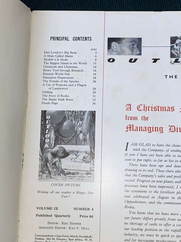 OUTLOOK X 2 MAGAZINES 1958 AND 1960