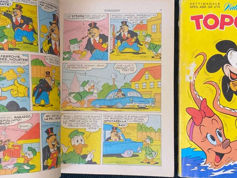 WALT DISNEY TOPOLINO X 2 1974