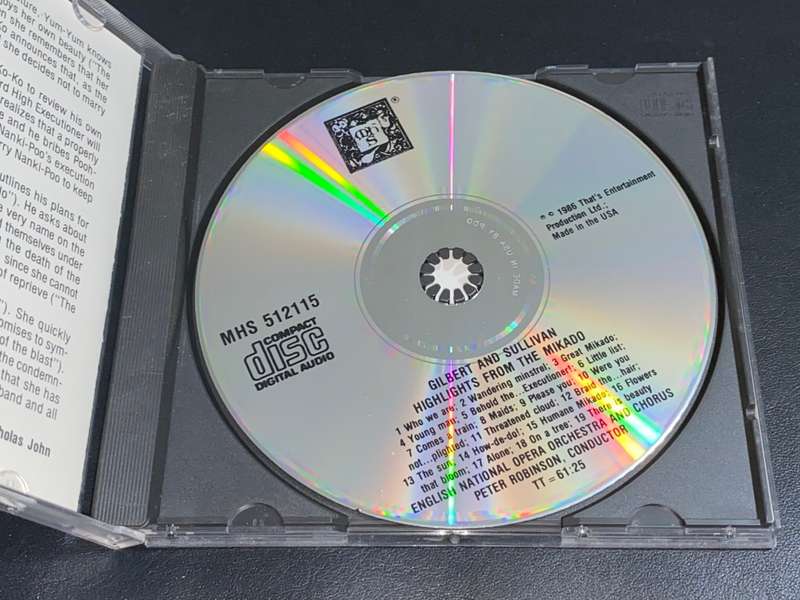 GILBERT AND SULLIVAN HIGHLIGHT FROM THE MIKADO CD