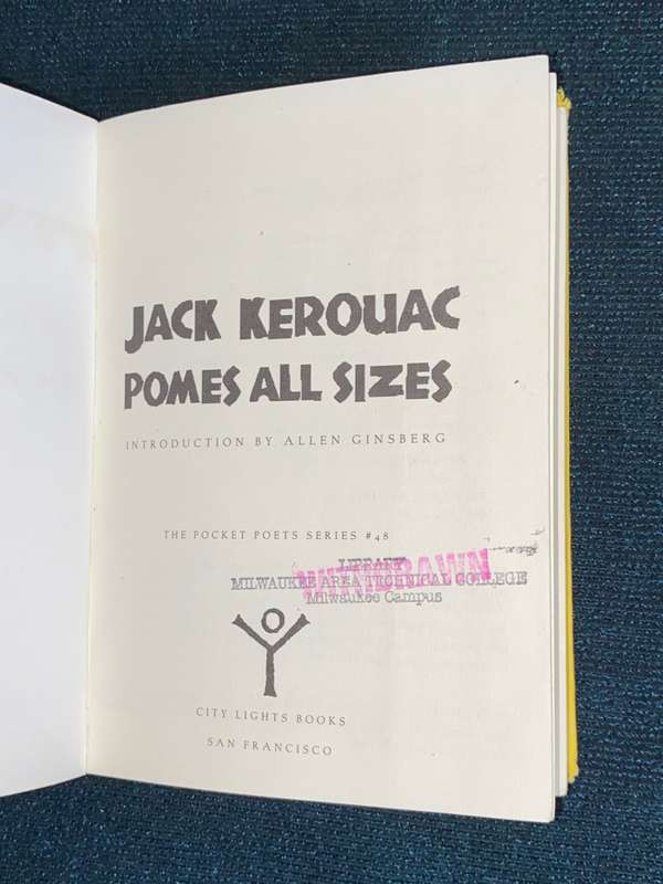 THE POCKET POETS SERIES #48 KEROUAC POMES ALL SIZES EX-LIBRARY