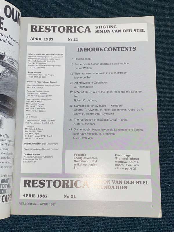 RESTORICA APRIL 1987 NO.21