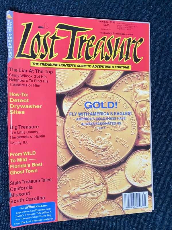 LOST TREASURE MAGAZINE NOVEMBER 1996