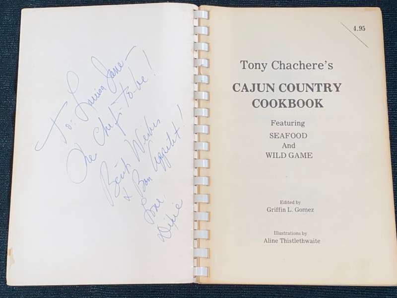 TONY CHACHERE`S CAJUN COUNTRY COOKBOOK
