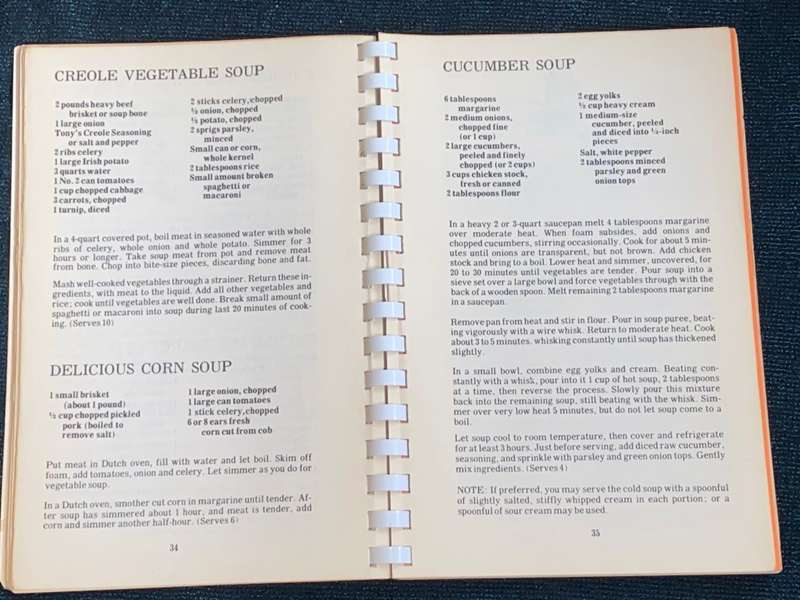 TONY CHACHERE`S CAJUN COUNTRY COOKBOOK