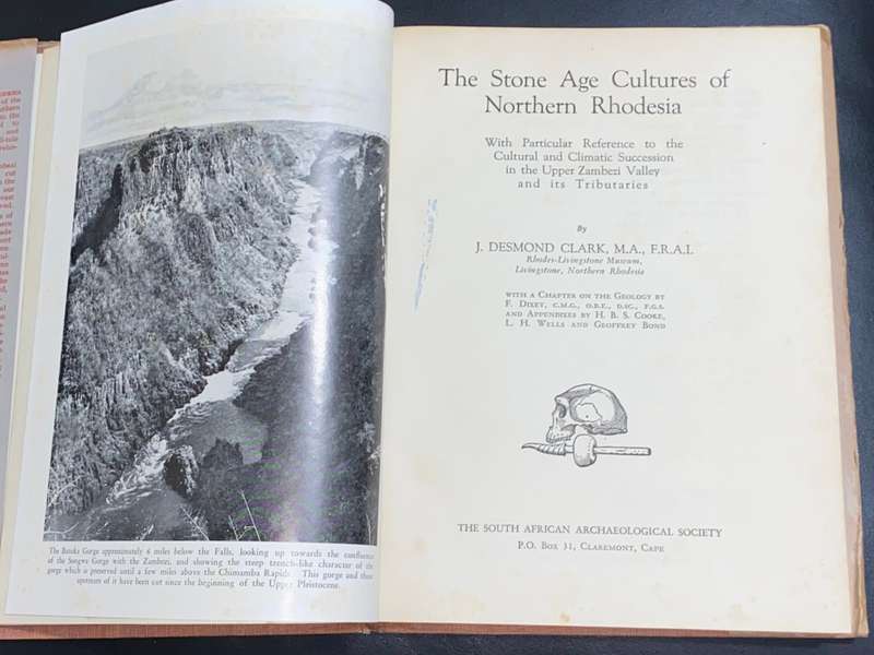 THE STONE AGE CULTURES OF NORTHERN RHODESIA BY J.D. CLARK