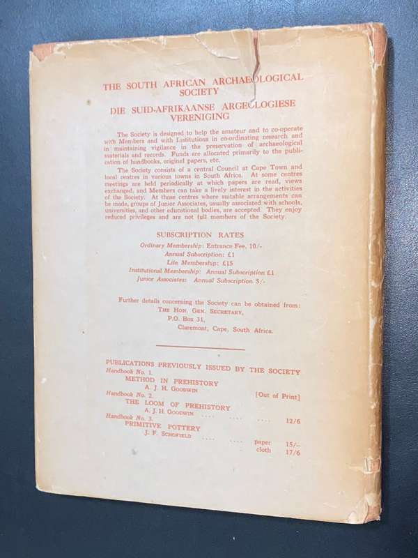 THE STONE AGE CULTURES OF NORTHERN RHODESIA BY J.D. CLARK