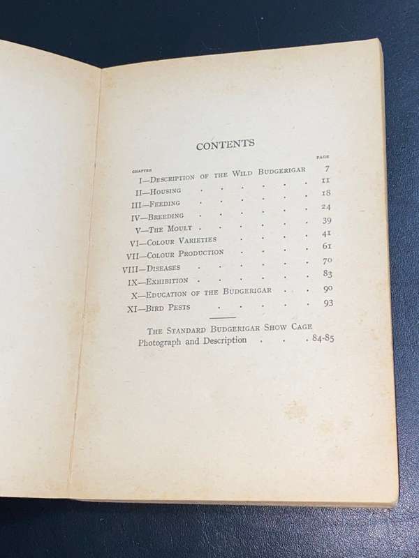 THE BUDGERIGAR IN CAPTIVITY BY DENYS WESTON