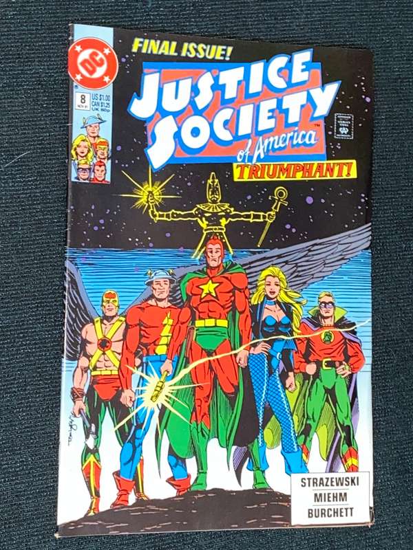 DC COMICS #8 JUSTICE SOCIETY OF AMERICA FINAL ISSUE