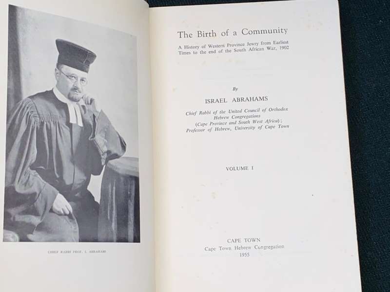 THE BIRTH OF A COMMUNITY  BY ISRAEL ABRAHAMS