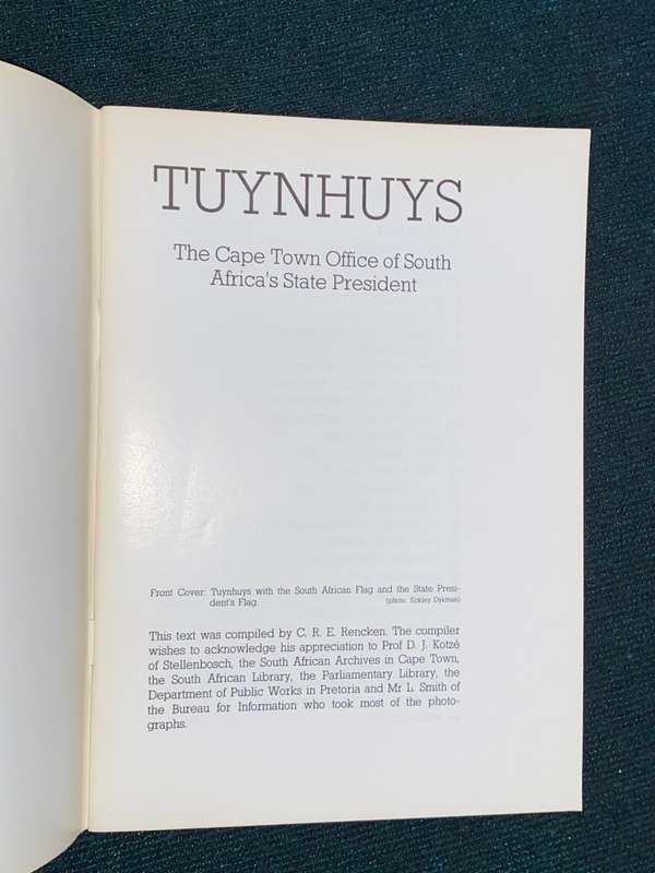 TUYNHUYS THE CAPE TOWN OFFICE OF SOUTH AFRICA`S STATE PRESIDENT