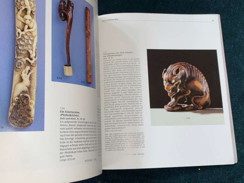 NETSUKE SAMMLUNG PINGOTTI AUCTION CATALOGUE  1998