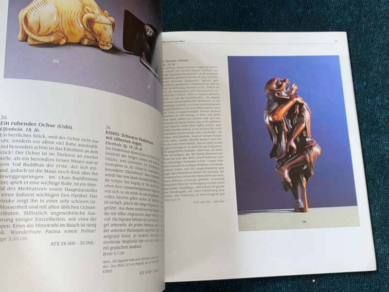 NETSUKE SAMMLUNG PINGOTTI AUCTION CATALOGUE  1998
