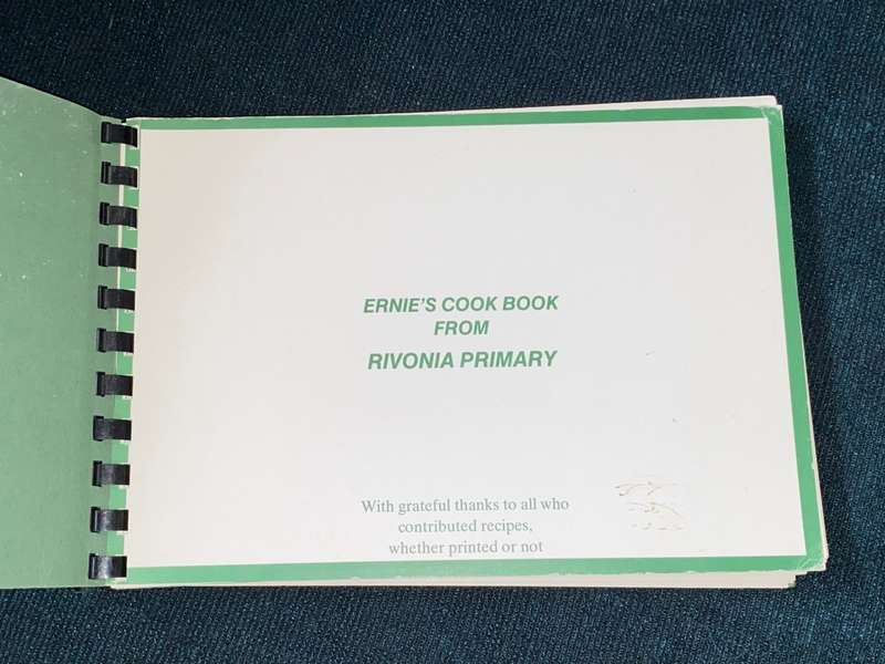 ERNIE`S COOK BOOK BY RIVONIA PRIMARY 1987