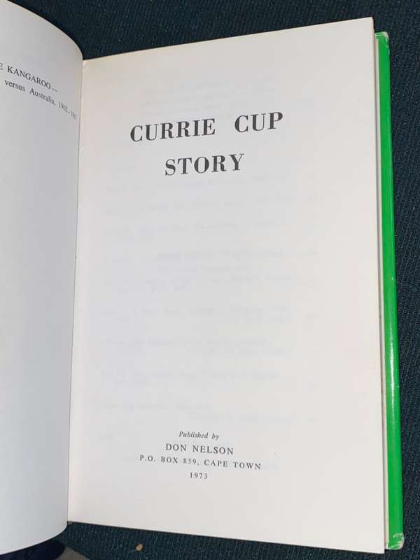 CURRIE CUP STORY BY BRIAN CROWLEY