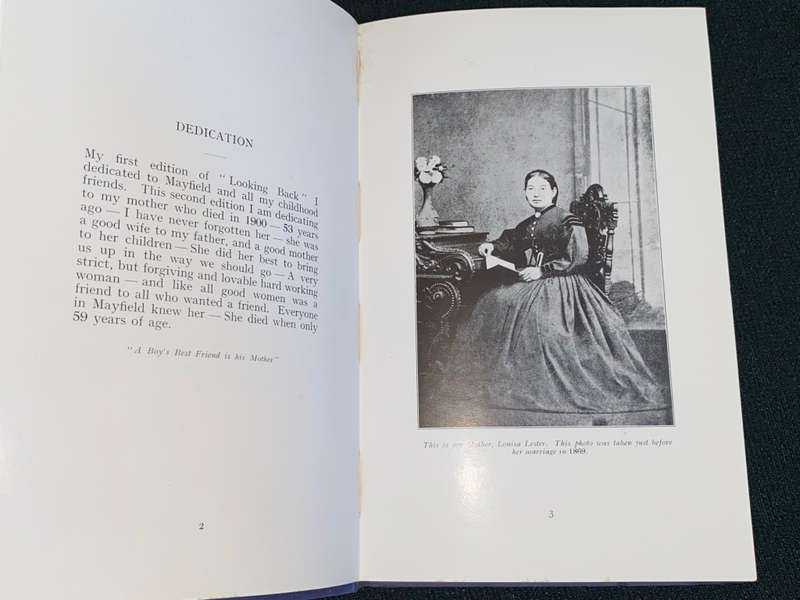 LOOKING BACK BY FRED LESTER MEMORIES OF LOVELY MAYFIELD AND OLD SUSSEX VILLAGE SIGNED BY AUTHOR