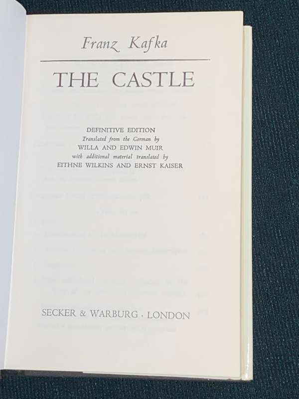 FRANZ KAFKA THE CASTLE