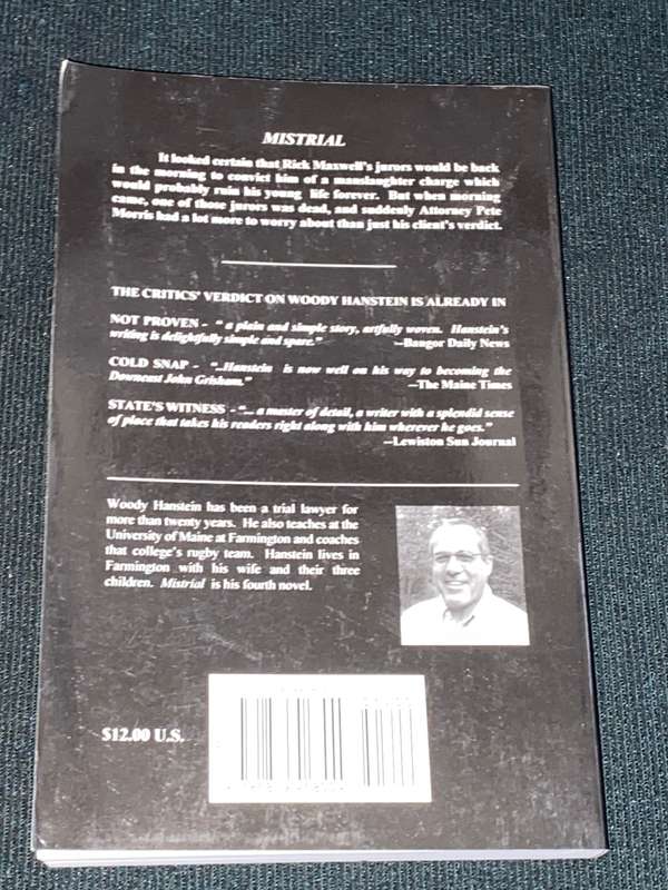 MISTRIAL A PETE MORRIS MYSTERY BY WOODY MANSTEIN SIGNED