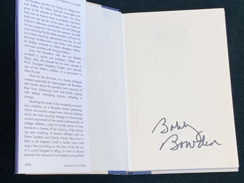 WINNING`S ONLY PART OF THE GAME LESSONS OF LIFE & FOOTBALL BOBBY,TERRY & THE BOWDEN FAMILY SIGNED
