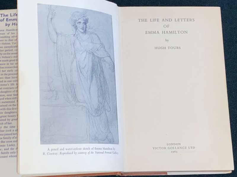 THE LIFE AND LETTERS OF EMMA HAMILTON BY HUGH TOURS