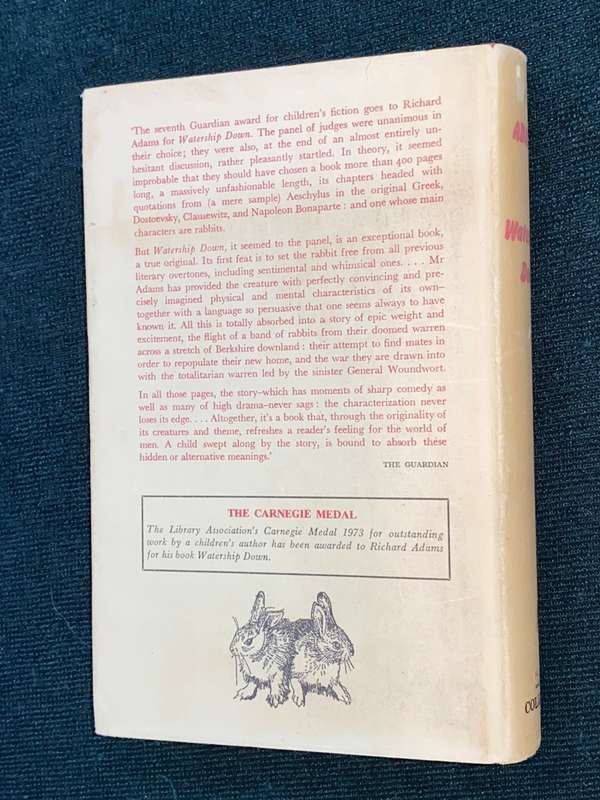WATERSHIP DOWN BY RICHARD ADAMS 1973
