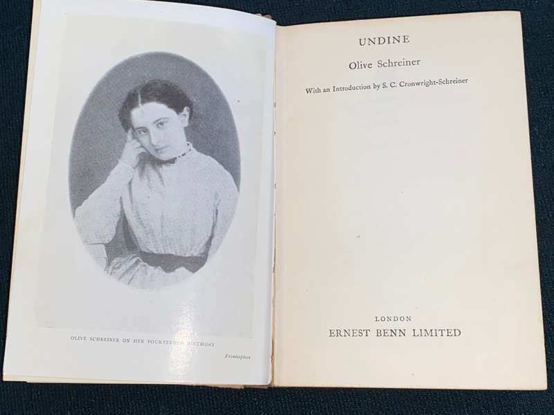 UNDINE BY OLIVE SCHREINER 1929