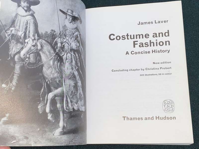COSTUME & FASHION A CONCISE HISTORY BY JAMES LAVER