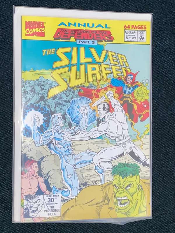 MARVEL COMICS #5 ANNUAL THE RETURN OF DEFENDERS PART 3 THE SILVER SURFER
