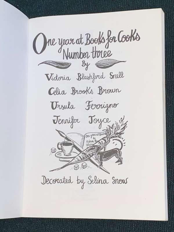 COOK BOOK ONE YEAR AT BOOKS FOR COOKS