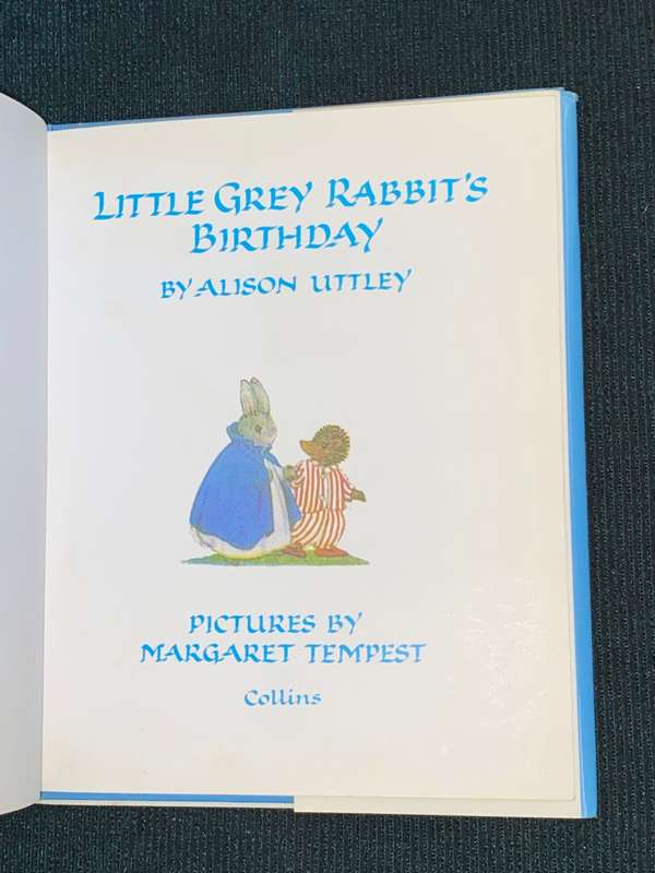 LITTLE GREY RABBIT PARTY BY ALISON UTTLEY PICTURES BY MAGARET TEMPEST
