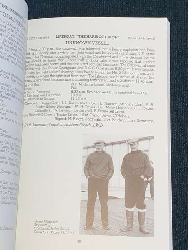 THE HISTORY OF CROMER LIFEBOATS AND CREWS H.F. BAILEY 777 1935-1945 BY KITTY LEE