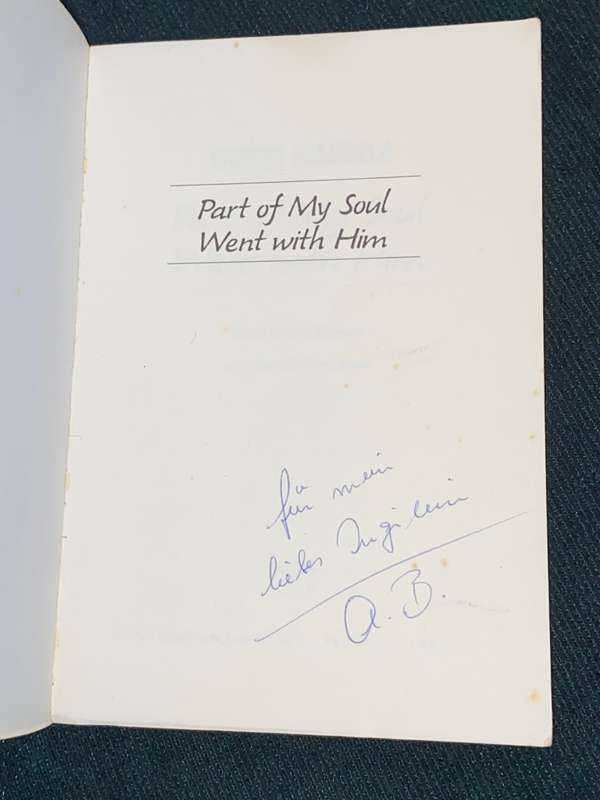 WINNIE MANDELA PART OF MY SOUL WENT WITH HIM INSCRIBED BY ANNE BENJAMIN