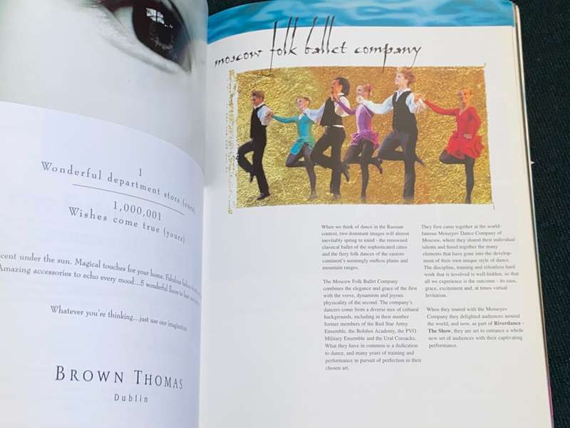 RIVERDANCE THE SHOW OFFICIAL PROGRAMME