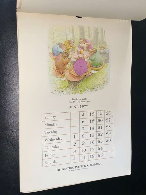 THE BEATRIX POTTER CALENDER 1977