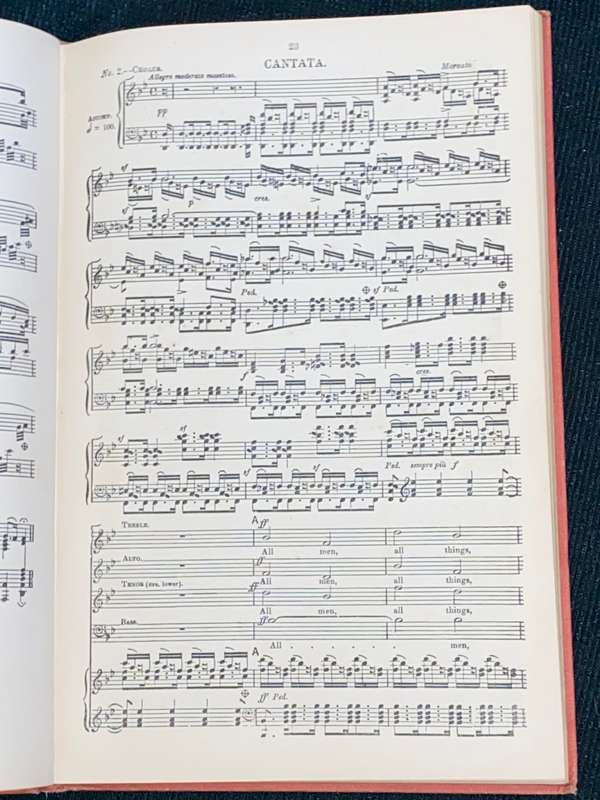 HYMN OF PRAISE LOBGESANG A SYMPHONIA CANTATA COMPOSED BY F. MENDELSSOHN BARTHOLDY