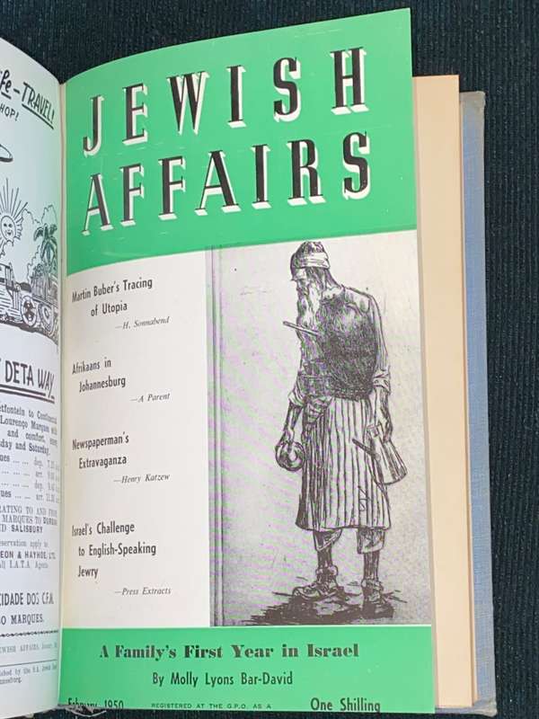 JEWISH AFFAIRS JAN - DEC 1950 BOUND IN ONE VOLUME