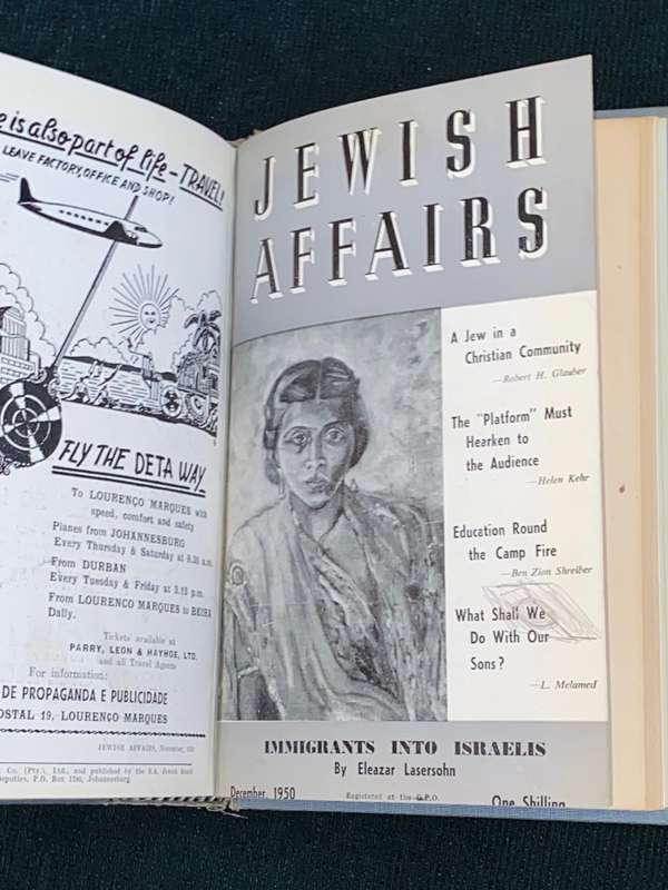 JEWISH AFFAIRS JAN - DEC 1950 BOUND IN ONE VOLUME