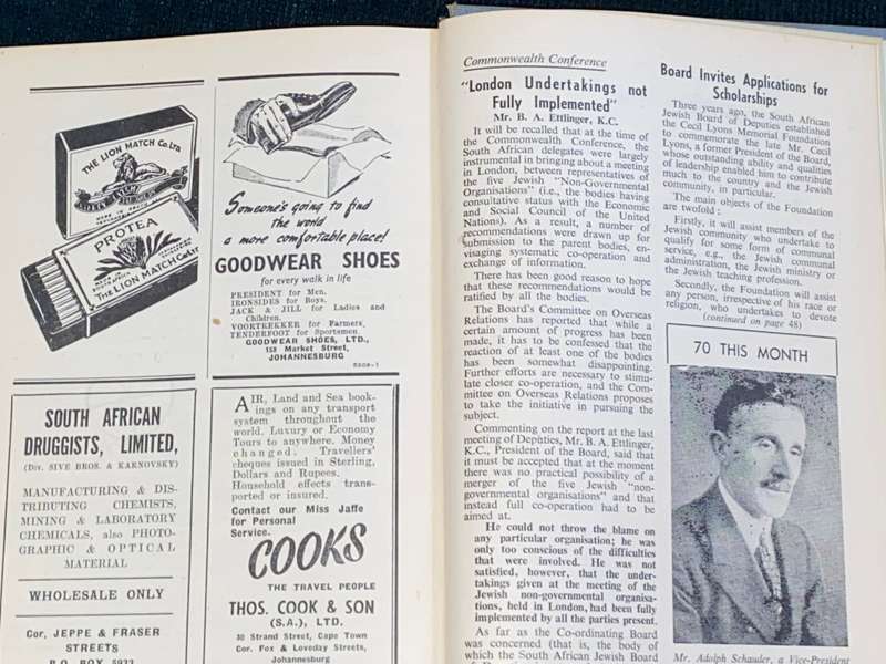 JEWISH AFFAIRS JAN - DEC 1950 BOUND IN ONE VOLUME