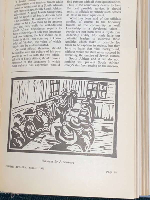 JEWISH AFFAIRS JAN - DEC 1950 BOUND IN ONE VOLUME