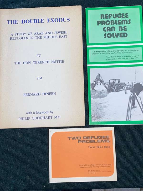 THE DOUBLE EXODUS A STUDY OF ARAB AND JEWISH REFUGEES IN THE MIDDLE EAST BY THE HON. TERENCE PRITTIE