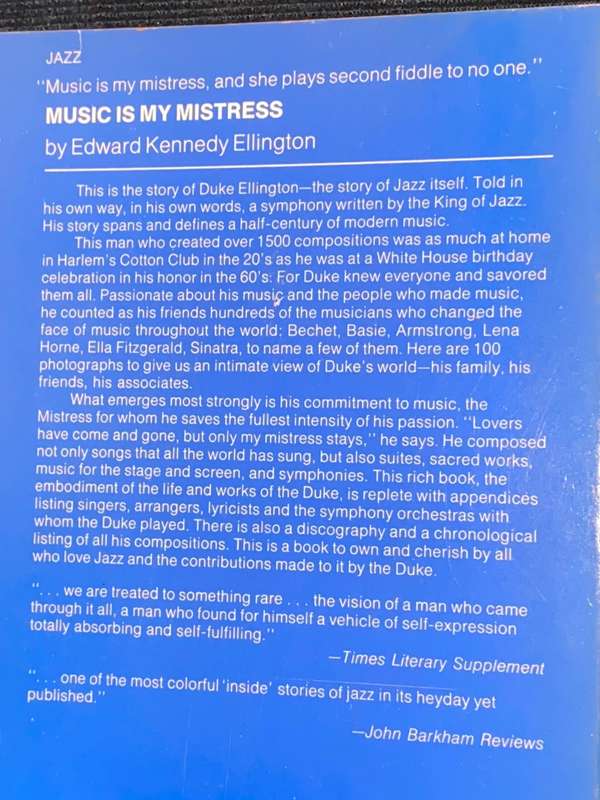MUSIC IS MY MISTRESS BY DUKE ELLINGTON