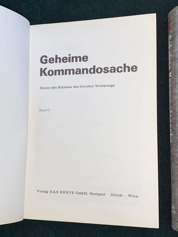 GEHEIME KOMMANDOSACHE BAND I + II